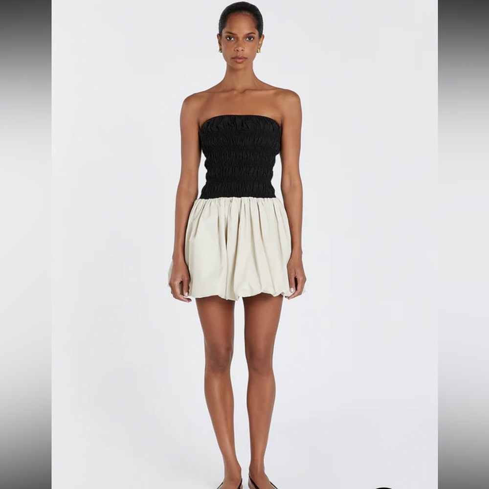 DISSH STEVIE BLACK AND STONE MINI DRESS